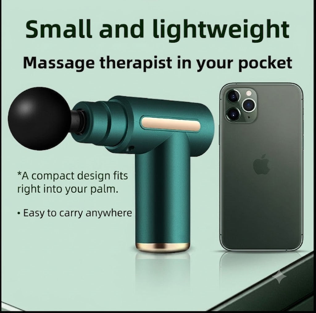 Compact Massage Gun, Travel-Size Recovery, Full Power